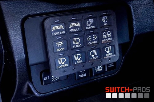 Light Bar Switch Panel